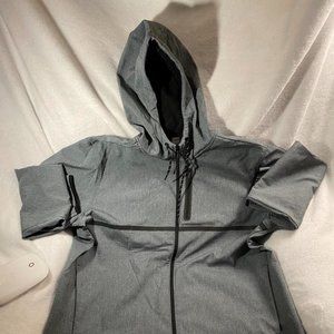 Men's Old Navy Active XL Gray Hooded Full-Zip Up Jacket - Like New